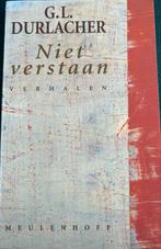G.L.DURLACHER NIET VERSTAAN VERHALEN MEULENHOFF, Ophalen of Verzenden, Zo goed als nieuw, G.L.DURLACHER
