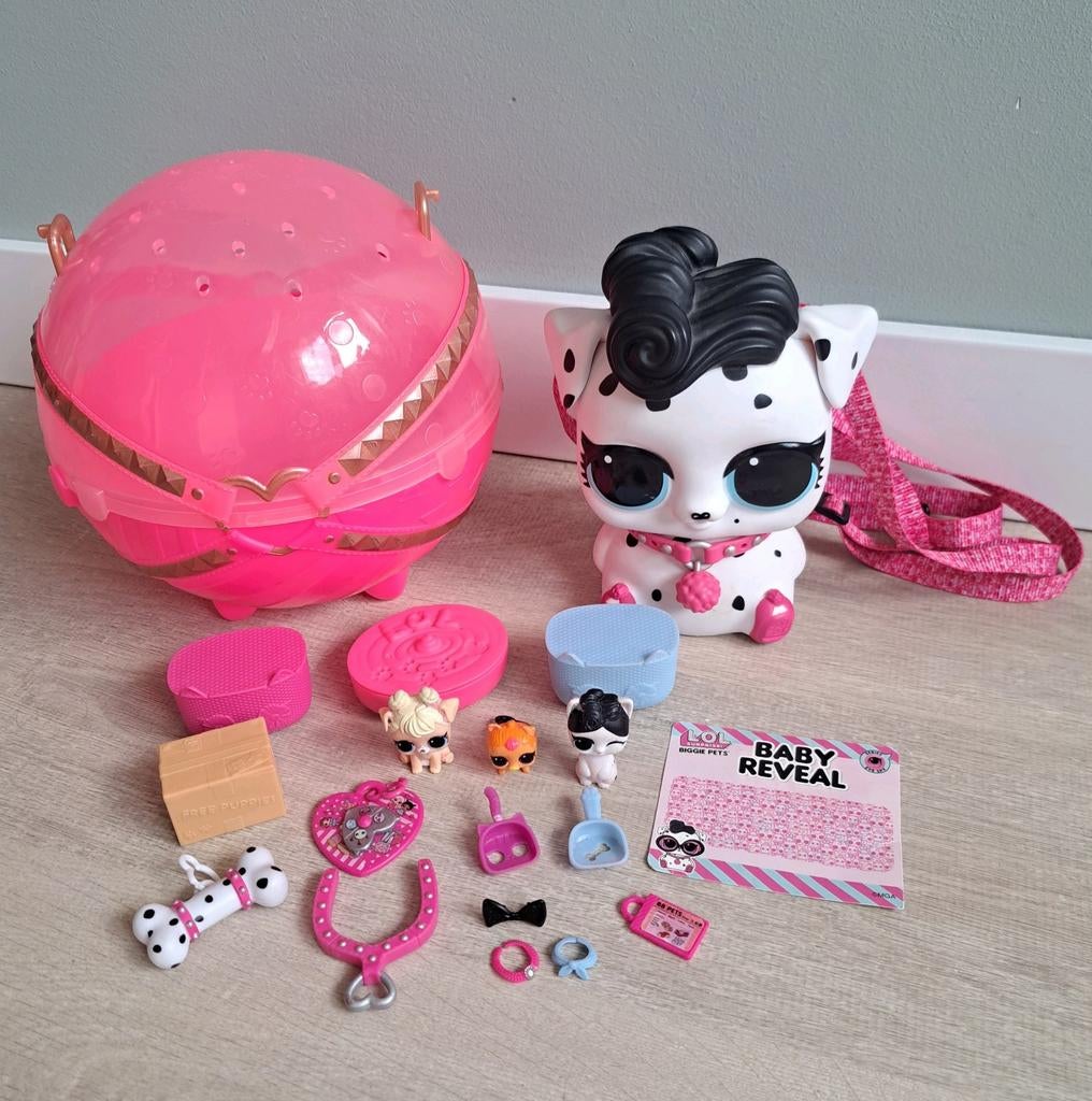 L.O.L. Surprise Eye Spy Biggie Pets bal Dalmatier hond, Ophalen of Verzenden, Zo goed als nieuw