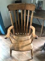 Engelse antieke hardhouten leunstoel, Antiek en Kunst, Antiek | Meubels | Stoelen en Banken, Ophalen