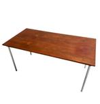 Vintage jaren 60 teak Pastoe eettafel 158cm lang, Ophalen, Gebruikt, Teakhout, 50 tot 100 cm