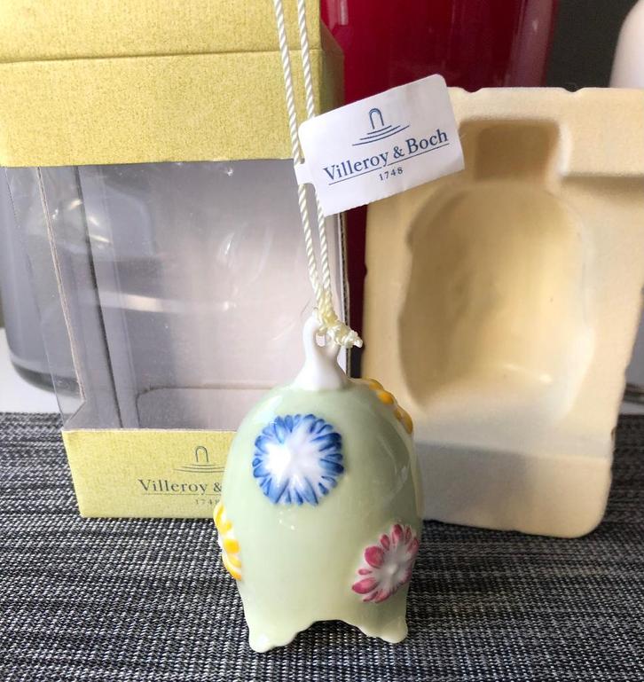 Villeroy & Boch Romantic Spring klok met bloemen, Diversen, Pasen, Nieuw, Ophalen of Verzenden