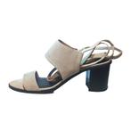 WHAT FOR maat 39 beige suède/leer sandaal - gratis verzenden, Kleding | Dames, Schoenen, Verzenden, Beige, Nieuw, Sandalen of Muiltjes