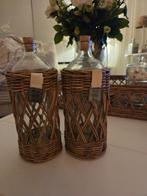 Zgan  riviera maison  rattan flessen, Ophalen of Verzenden, Zo goed als nieuw