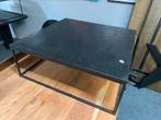 Salontafel 80x80 echt eikenhout blad metalen onderstel bkeus, Ophalen, 50 tot 100 cm, Nieuw, 50 tot 100 cm