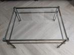 glazen salontafel, Huis en Inrichting, Tafels | Salontafels, Ophalen, Gebruikt, 50 tot 100 cm, 50 tot 100 cm