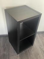 Black 2-tier cube shelf (IKEA KALLAX), Huis en Inrichting, Woonaccessoires | Wandplanken en Boekenplanken, Ophalen, Gebruikt