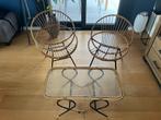 Retro set 2 stoeltjes en een tafeltje, Antiek en Kunst, Ophalen