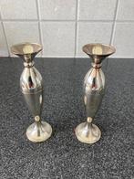 Kleine verzilverde vaasjes, Antiek en Kunst, Ophalen of Verzenden, Zilver