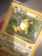 Raichu holo pokemon base card (1999), Ophalen of Verzenden, Zo goed als nieuw, Losse kaart, Foil