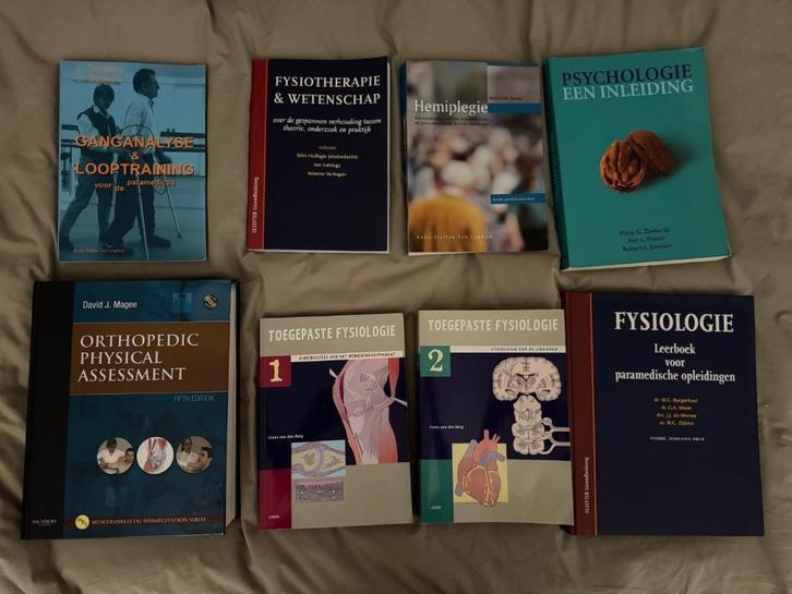 Studieboeken fysiotherapie, Boeken, Studieboeken en Cursussen, Zo goed als nieuw, HBO, Beta, Ophalen of Verzenden