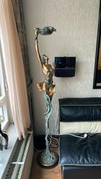 Bronzen vloerlamp, Ophalen of Verzenden, Zo goed als nieuw, 150 tot 200 cm