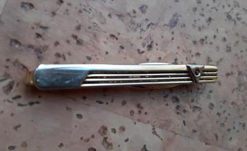 Vintage dasspeld dasschuif dasklem 6 cm lang met werkje   beschikbaar voor biedingen