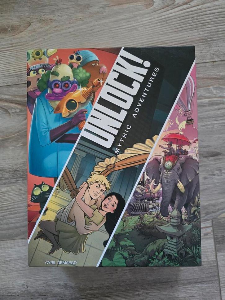 Unlock! (EN) Mythic Adventures Escape Room Bordspel, Hobby en Vrije tijd, Gezelschapsspellen | Bordspellen, Zo goed als nieuw