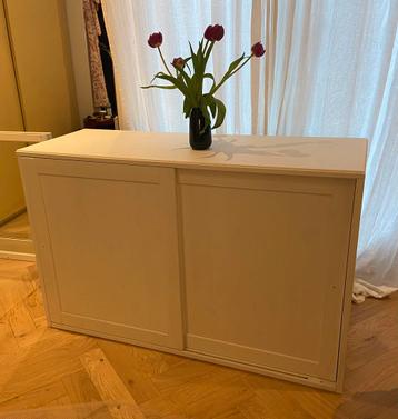 Witte ikea havsta houten buffetkast ca 120x47x60 (bxdxh)