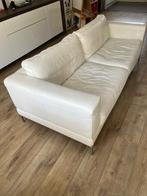 IKEA Arild tweezitsbank wit leer, Ophalen, Gebruikt, 150 tot 200 cm, Tweepersoons