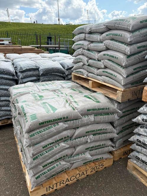 UITVERKOOP METSELZAND 0-3 ZAKKEN, Tuin en Terras, Zand, Nieuw, Ophalen