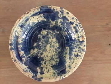 Portugese Aardewerk Schaal blauw/crème beschikbaar voor biedingen