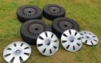 Set stalen velgen + winterbanden voor Ford Focus of C-Max, Auto-onderdelen, Ophalen, Gebruikt, 16 inch, Band(en)