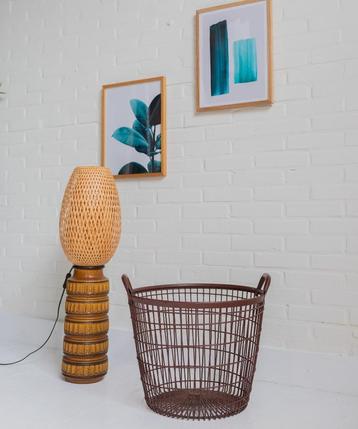 Vintage Draadstalen Aardappelmand Industrieel Design metaal beschikbaar voor biedingen