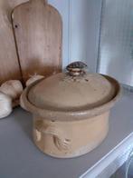 Franse paté schaal terrine antiek met mooie knop(1), Antiek en Kunst, Ophalen of Verzenden