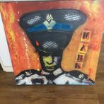 Fabian schilderij stijl Herman Brood politie, Antiek en Kunst, Kunst | Schilderijen | Modern, Ophalen of Verzenden
