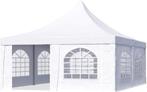 Chique Pagodetent 5x5m. Wit. Wintervast PVC Gelegeerd Staal, Tuin en Terras, Partytenten, Verzenden, Nieuw, 2 meter of meer, 4 tot 6 meter
