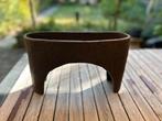 Vaas voor Ikebana Japans bloemschikken, Overige kleuren, Aardewerk of Porselein, Ophalen of Verzenden, Zo goed als nieuw