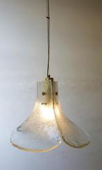 Vintage Kalmar hanglamp Murano Hollywood Regency ijsglas, Huis en Inrichting, Lampen | Hanglampen, Gebruikt, Ophalen of Verzenden