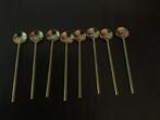 Set van 8 Cocktail Lepels RVS opbrengst giro 555, Ophalen of Verzenden, Zo goed als nieuw, Rvs of Chroom, Los bestek