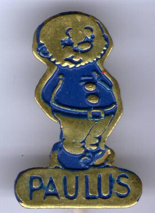 Paulus de Boskabouter blauw op koper speldje ( S_151a ), Verzamelen, Speldjes, Pins en Buttons, Nieuw, Speldje of Pin, Figuurtje