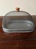 Ovale Voedselkap Zink met Houten Knop, Ophalen of Verzenden, Zo goed als nieuw