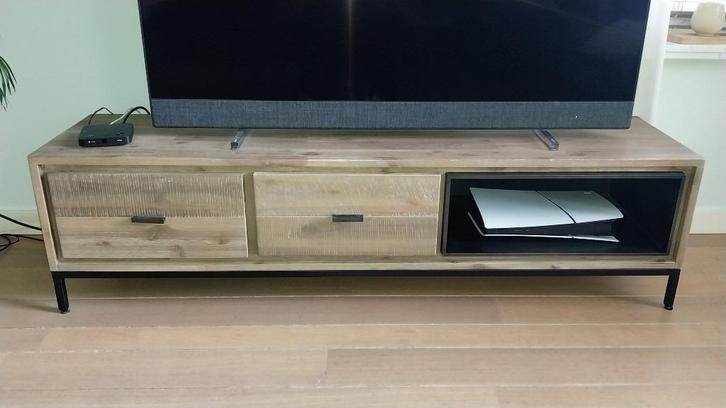 Tv meubel, Huis en Inrichting, Kasten | Televisiemeubels, Zo goed als nieuw, Minder dan 100 cm, 150 tot 200 cm, 25 tot 50 cm, Eikenhout
