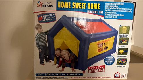 Opblaasbaar speelhuis/springkussen, Kinderen en Baby's, Speelgoed | Buiten | Springkussens, Zo goed als nieuw, Ophalen of Verzenden