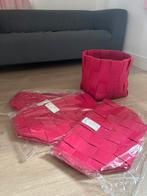 4 vrolijke, grote, nieuwe  manden te koop, Ophalen of Verzenden, Nieuw