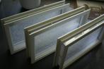 Witte kunststof ramen voor in een wand of paneel van 45 mm, Doe-het-zelf en Verbouw, Glas en Ramen, Gevelraam of Ruit, Minder dan 80 cm
