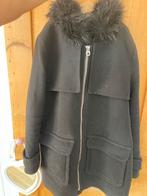 Zwarte H&M Winterjas met Faux Fur - Maat M, Ophalen, Zo goed als nieuw, Maat 38/40 (M), Zwart