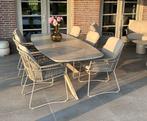 Botanic diningset 4 Seasons Outdoor met Prado keramiek tafel, Tuin en Terras, Overige materialen, 6 zitplaatsen, Nieuw, Ophalen of Verzenden