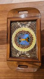 Dienblad met Vlinders onder Glas, Ophalen of Verzenden