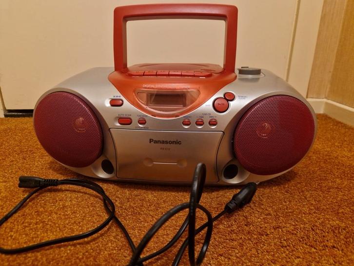 Draagbaar stereo cd- systeem panasonic, Audio, Tv en Foto, Radio's, Zo goed als nieuw, Ophalen