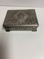 zilverde sigarettendoos, Ophalen of Verzenden, Zilver