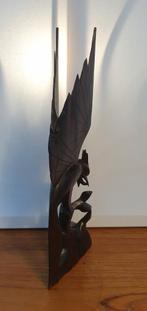 Indonesisch houtsnijwerk van een vogel., Antiek en Kunst, Ophalen of Verzenden