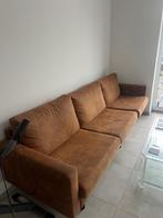 Bankstel cognac 4 persoon, Huis en Inrichting, Banken | Bankstellen, Ophalen, 250 tot 300 cm, Gebruikt, 100 tot 125 cm