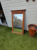 Antieke Houten Spiegel - 86x126 cm, Ophalen, Gebruikt, 100 tot 150 cm, 75 tot 100 cm