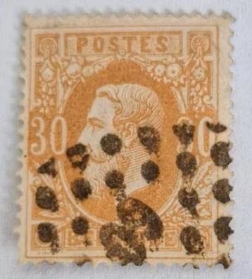 België 1869-1878 - OBP 33 - Koning Leopold II beschikbaar voor biedingen