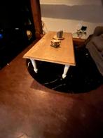Gebruikte Eiken Salontafel, Huis en Inrichting, Tafels | Salontafels, Gebruikt, 100 tot 150 cm, Eikenhout, Landelijk