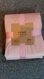mooie nieuwe oud roze plaids 130x160 cm 2 stuks voor € 25.-, Huis en Inrichting, Woonaccessoires | Plaids en Woondekens, Ophalen