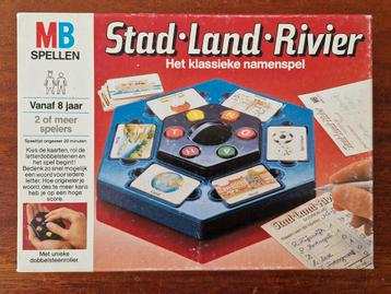 Stad Land River kaartspel MB Spellen 1991 beschikbaar voor biedingen