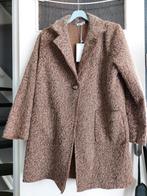 Mantel jas in teddy NIEUW, Ophalen of Verzenden, Nieuw, Maat 42/44 (L), Bruin