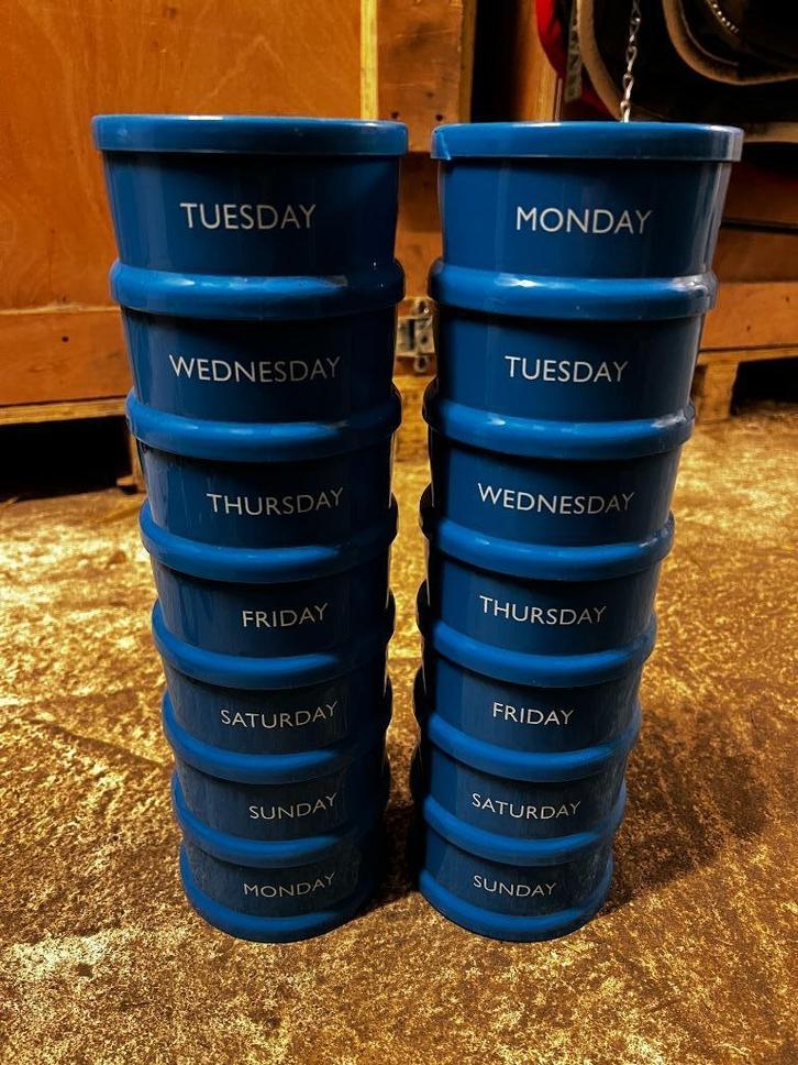 2x Pharmahorse DailyBox XL (supplementen toren), Dieren en Toebehoren, Paarden en Pony's | Verzorgingsproducten, Zo goed als nieuw