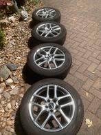 Set lichtmetalen velgen met all season banden, Auto-onderdelen, Ophalen, 18 inch, Gebruikt, Banden en Velgen